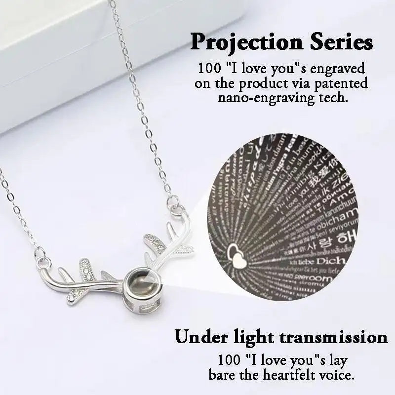 Deer Antler Pendant Necklace