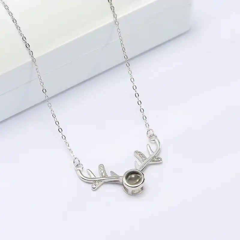 Deer Antler Pendant Necklace