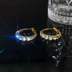 Designer Exclusive Crystal Hoop Earrings