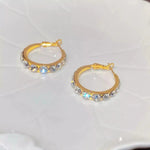 Designer Exclusive Crystal Hoop Earrings