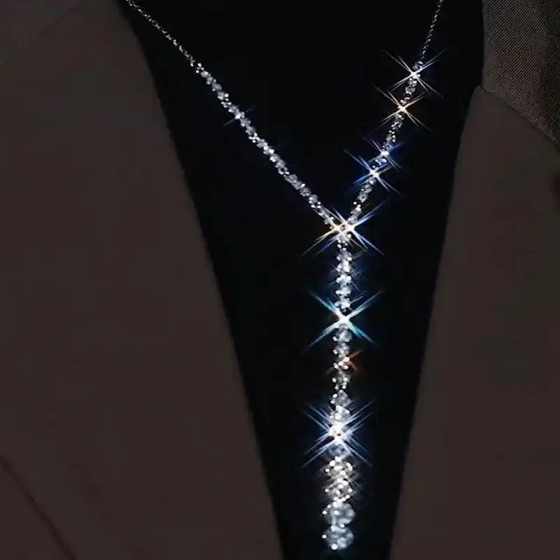 Designer Sweater Chain Necklace