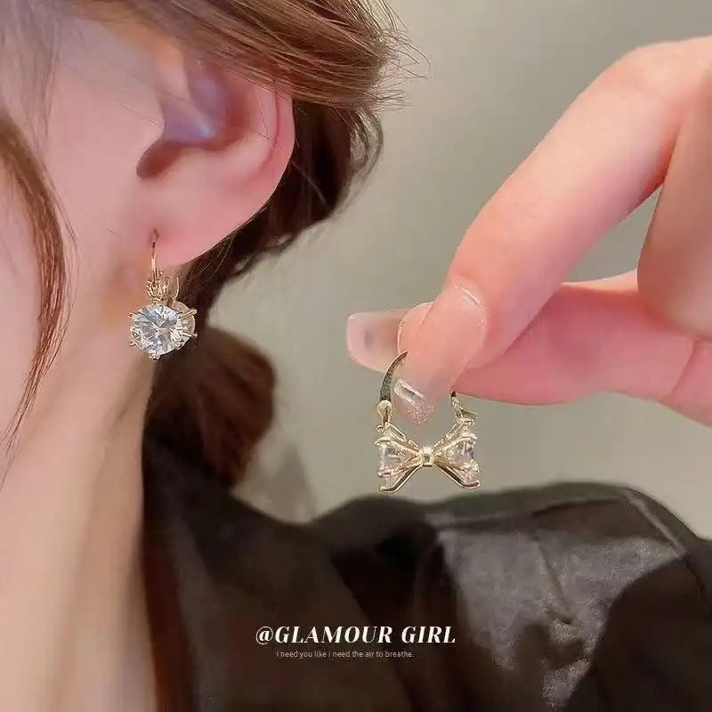 Diamond Double-Sided Crystal Ear Cuffs