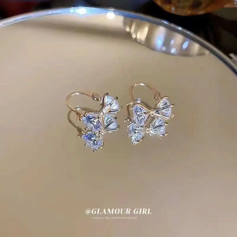 Diamond Double-Sided Crystal Ear Cuffs