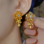 Diamond Peanut Earrings