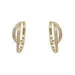 Double Circle Clip-On Vintage Earrings