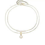 Double Layer Beaded Pearl Necklace