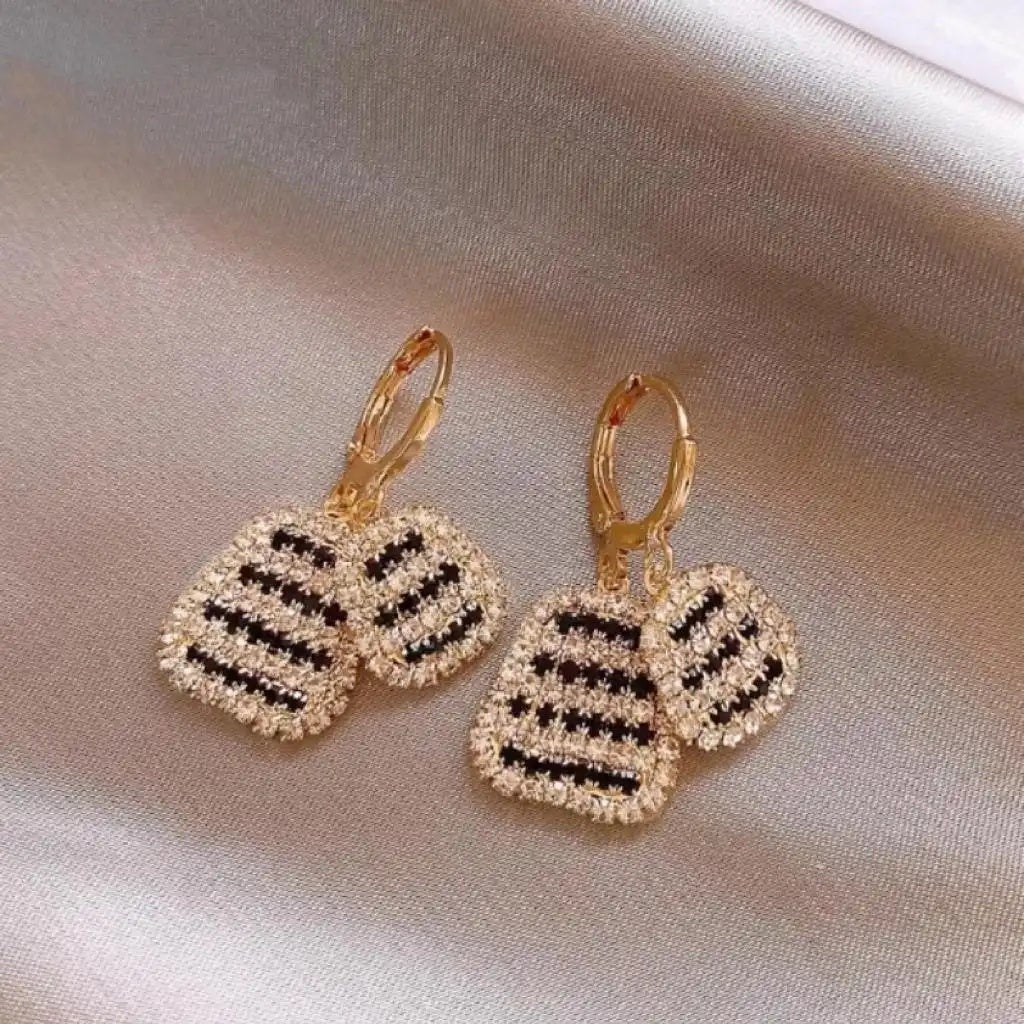 Double-Layer Geometric Earrings