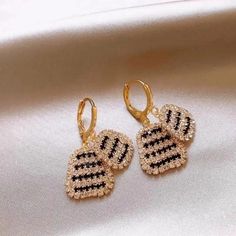Double-Layer Geometric Earrings