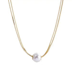 Double Layer Pearl Necklace