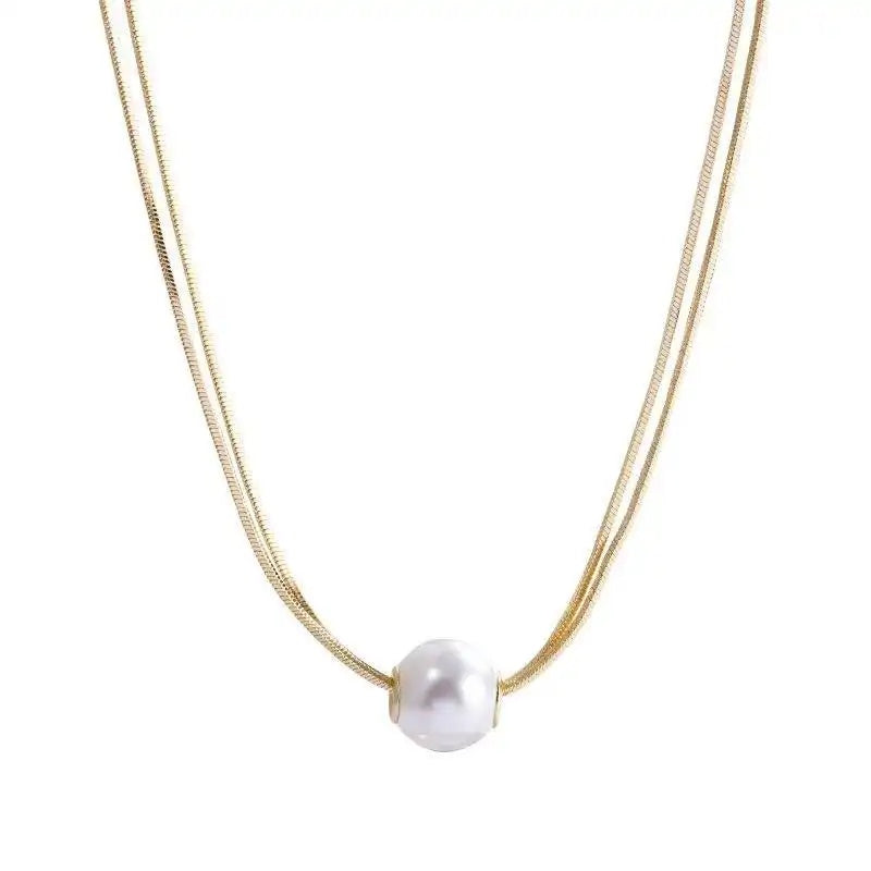 Double Layer Pearl Necklace