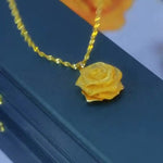 Double Layer Rose Flower Necklace