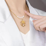 Double Layer Rose Necklace
