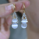 Double-Layer Teardrop Drop Earrings