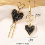 Double Love You Heart Shape Stud Earrings