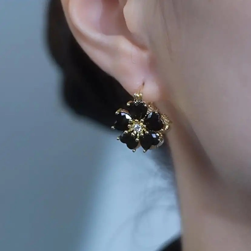 Double-Sided Floral Earrings