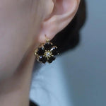 Double-Sided Floral Earrings