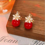 Double-Sided Flower French Two-Way Wear Earrings