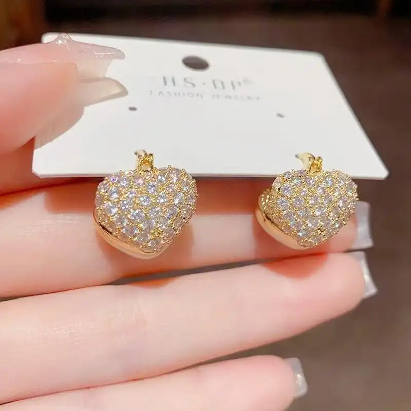 Double-Sided Heart French Lightweight Comfortable Earrings
