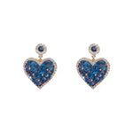 East Gate Heart Crystal Stud Earrings