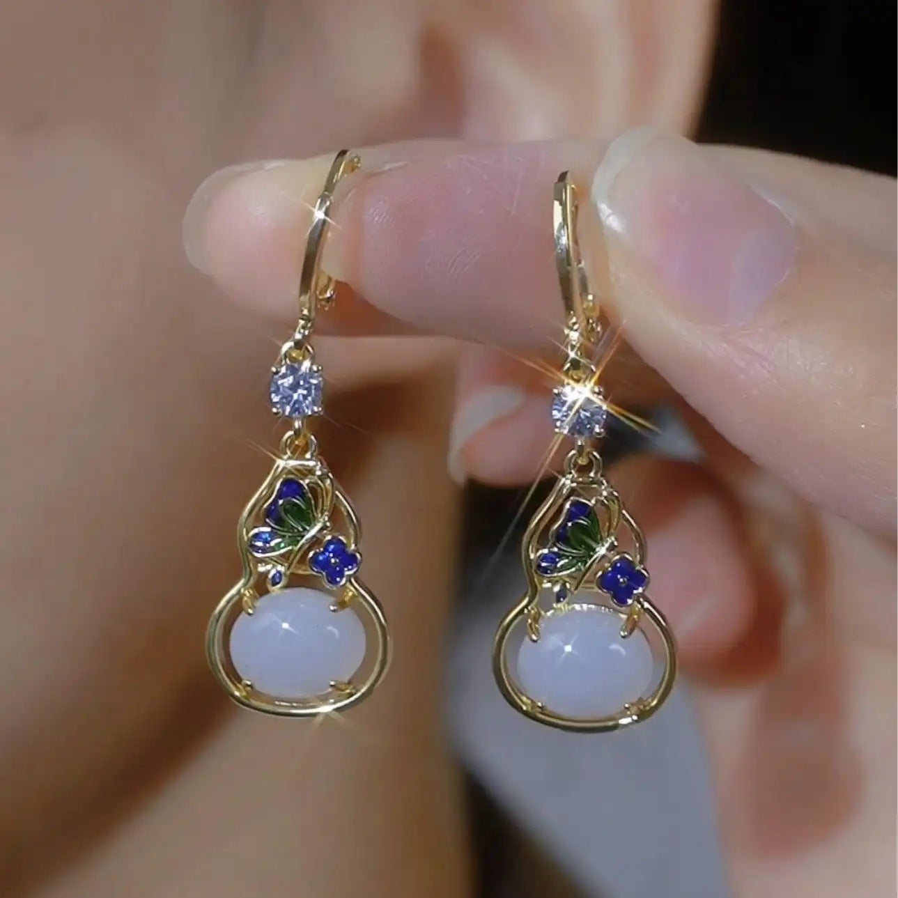 Eastern Aesthetic Asian- Drop Earrings