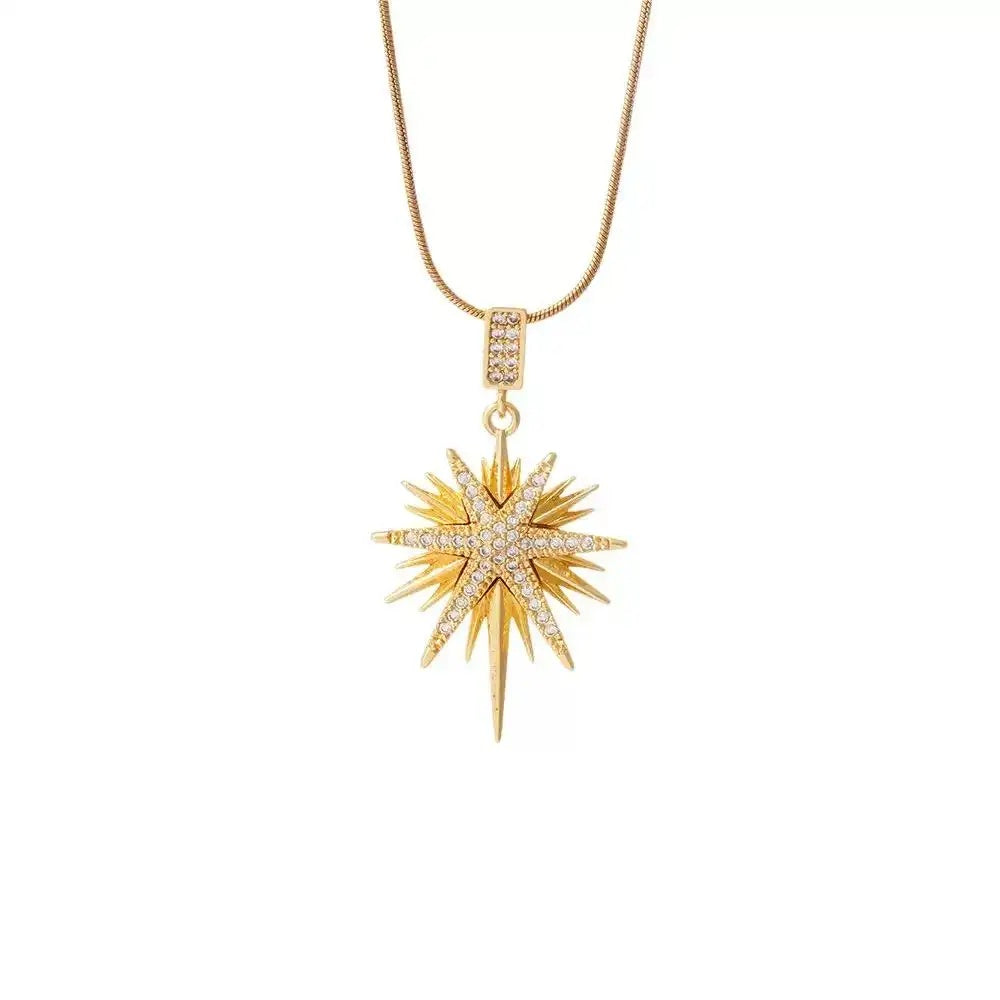 Eight-Point Star Pendant Necklace
