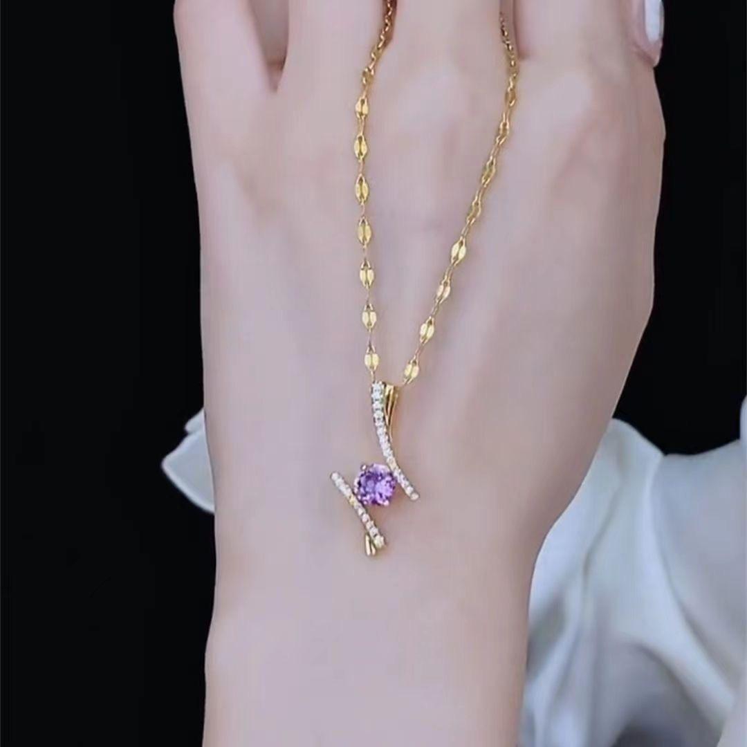 Eternal Love Purple Pendant Necklace