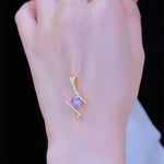 Eternal Love Purple Pendant Necklace