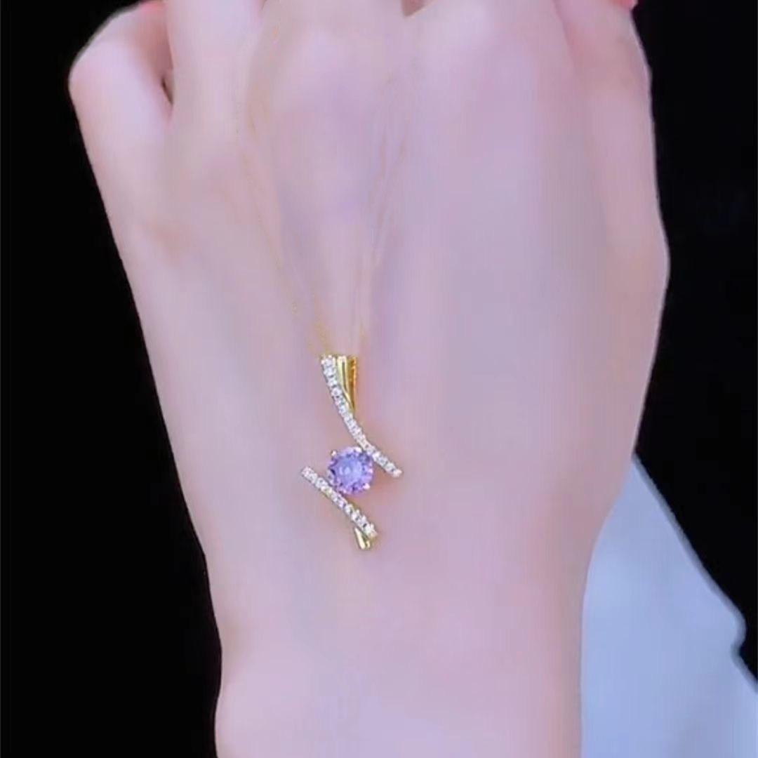 Eternal Love Purple Pendant Necklace