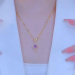 Eternal Love Purple Pendant Necklace