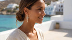 Euro-American Key Crystal Pendant Necklace