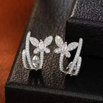 European and Korean Butterfly Line Earrings