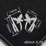 European and Korean Butterfly Line Earrings