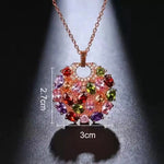 European Colorful Crystal Necklace