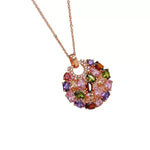 European Colorful Crystal Necklace