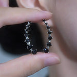 European Crystal Ear Line Earrings