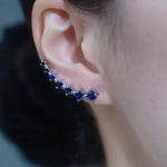 European Crystal Ear Line Earrings