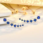 European Crystal Ear Line Earrings