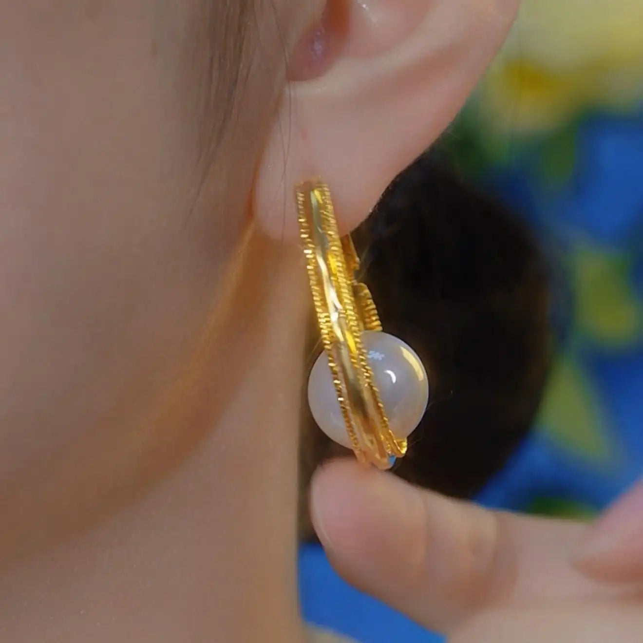 European Exaggerated Metal Hoop Earrings