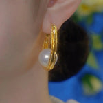 European Exaggerated Metal Hoop Earrings