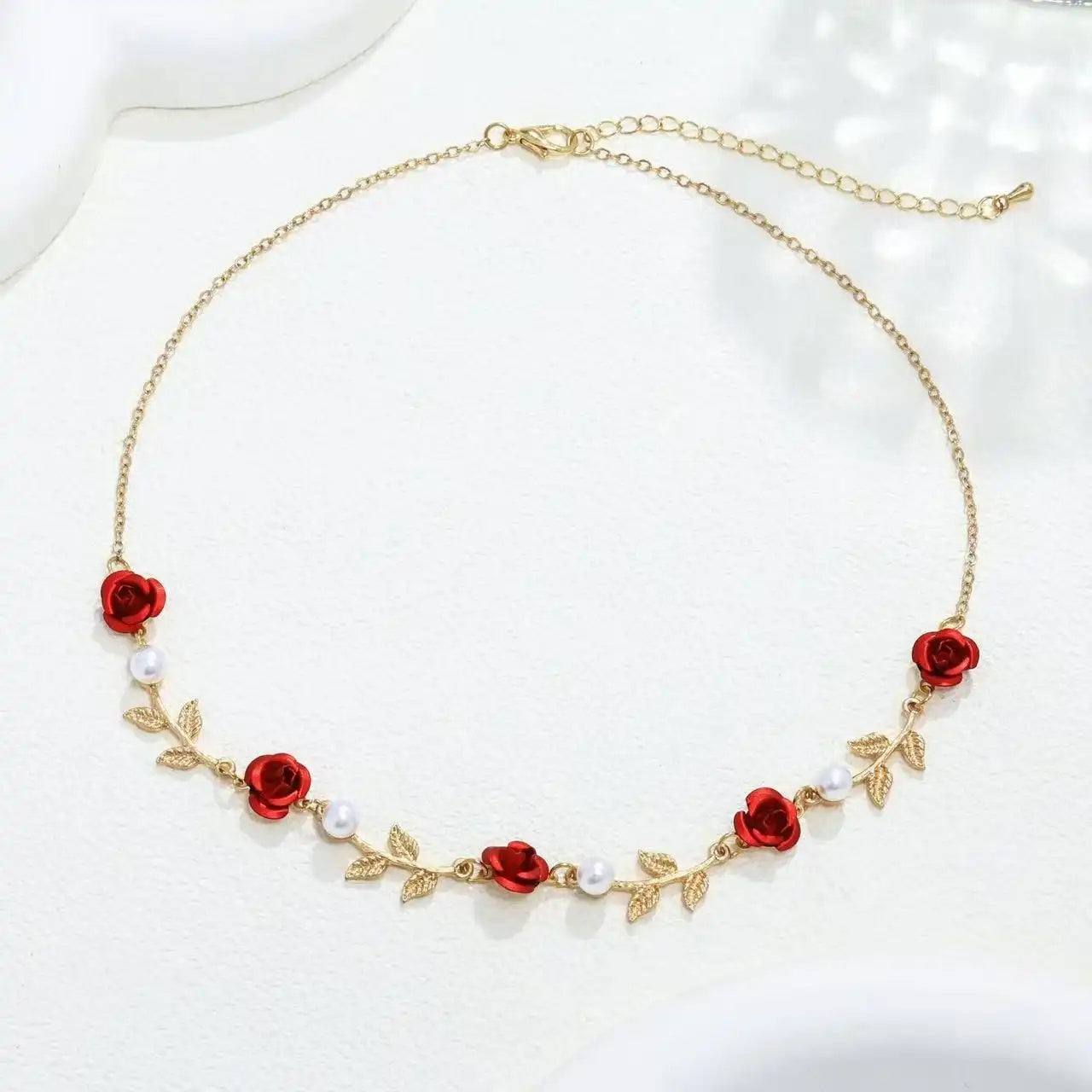 European Retro French Rose Flower Jewelry Set