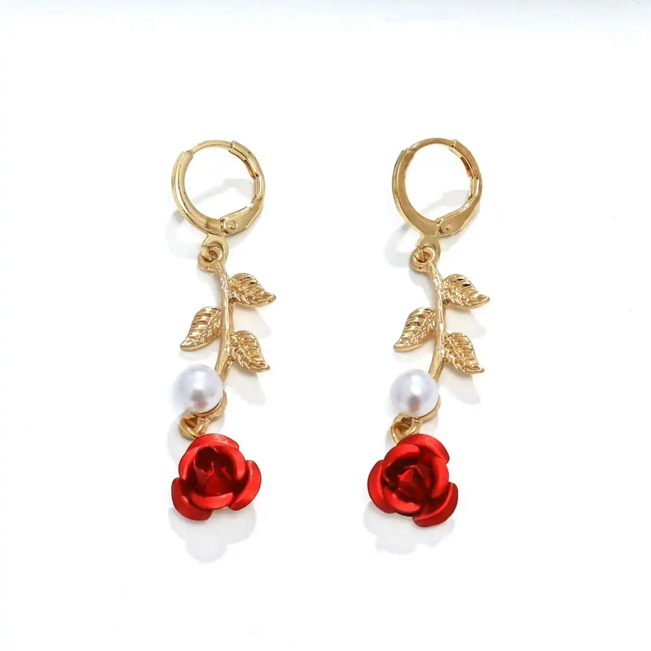 European Retro French Rose Flower Jewelry Set