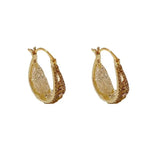 Exaggerated Coffee Teardrop Drop Earrings
