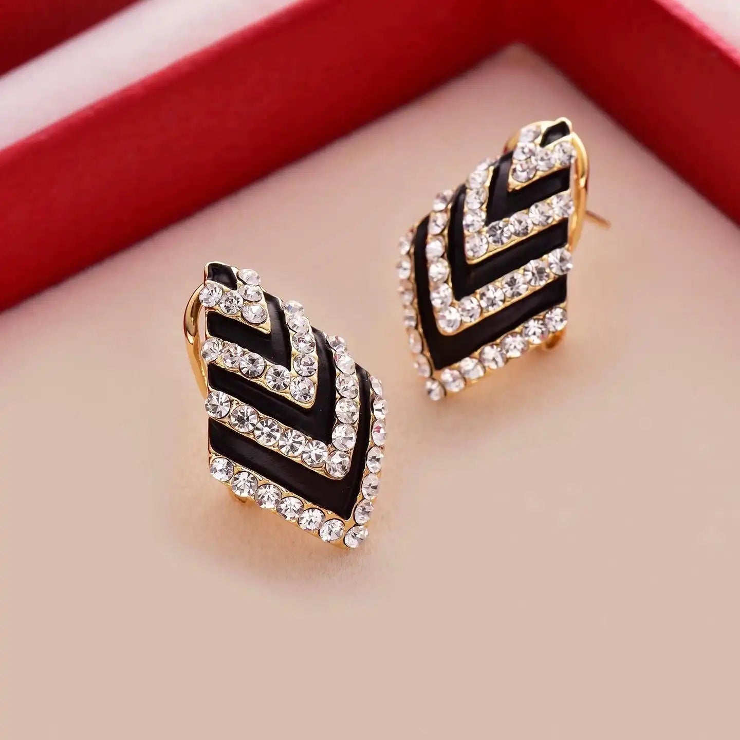 Exaggerated Rhombus Korean Stud Earrings