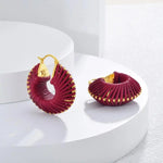 Fall Winter Mellard Hoop Earrings