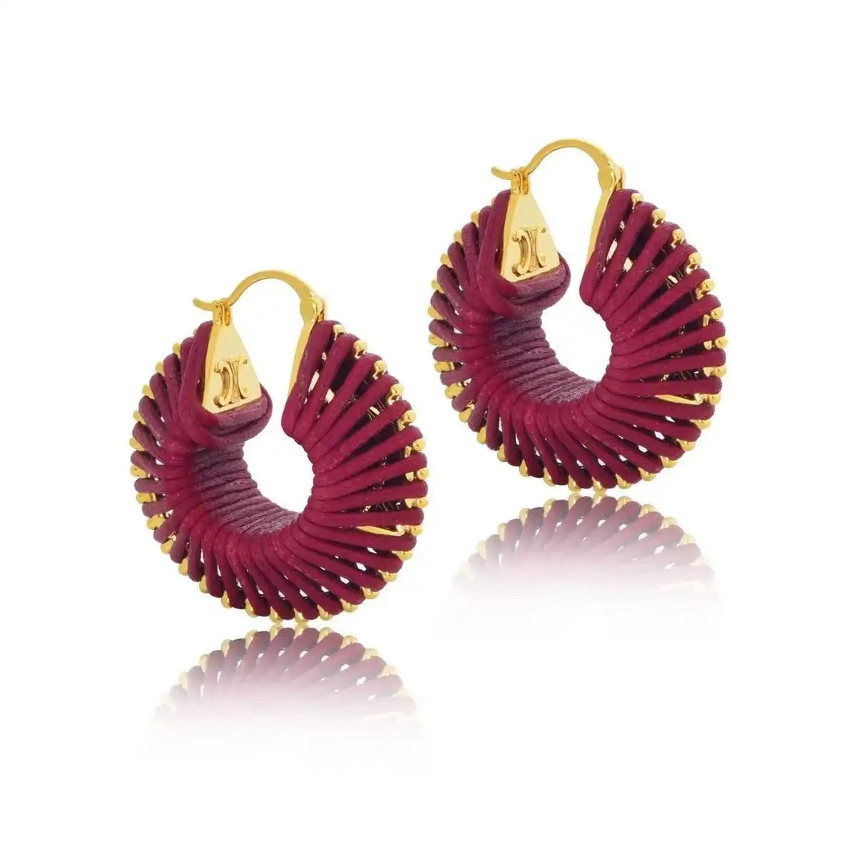 Fall Winter Mellard Hoop Earrings