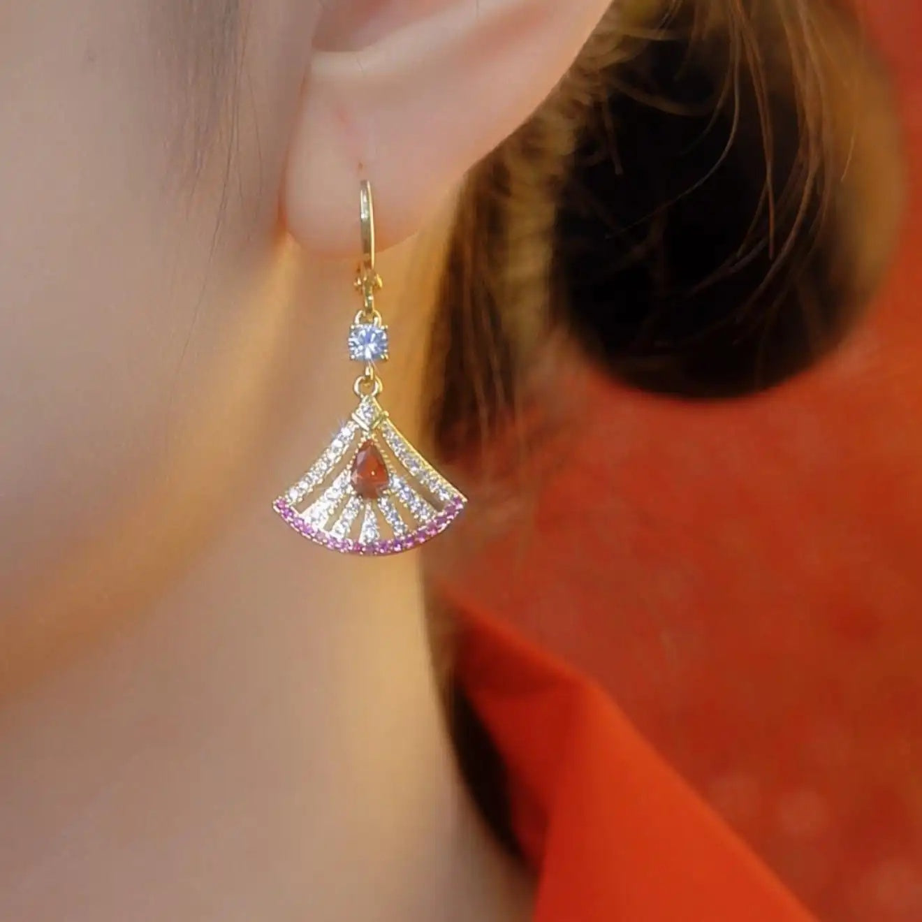 Fan Shape Dress Jewelry Set
