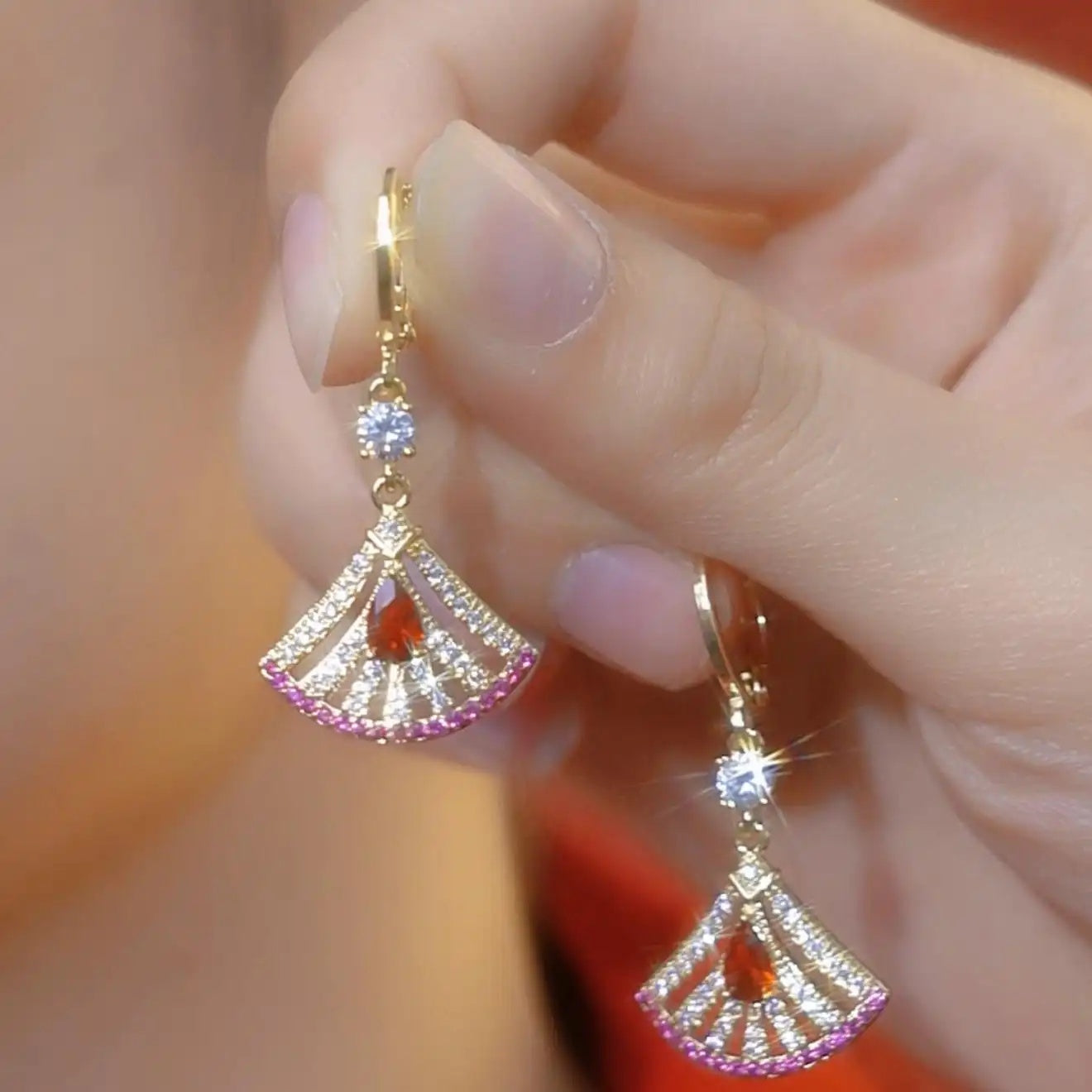 Fan Shape Dress Jewelry Set