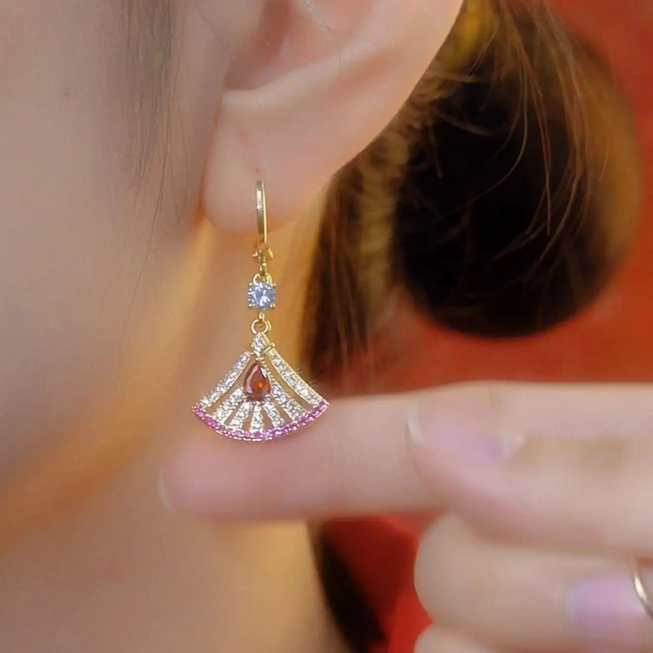 Fan Shape Dress Jewelry Set