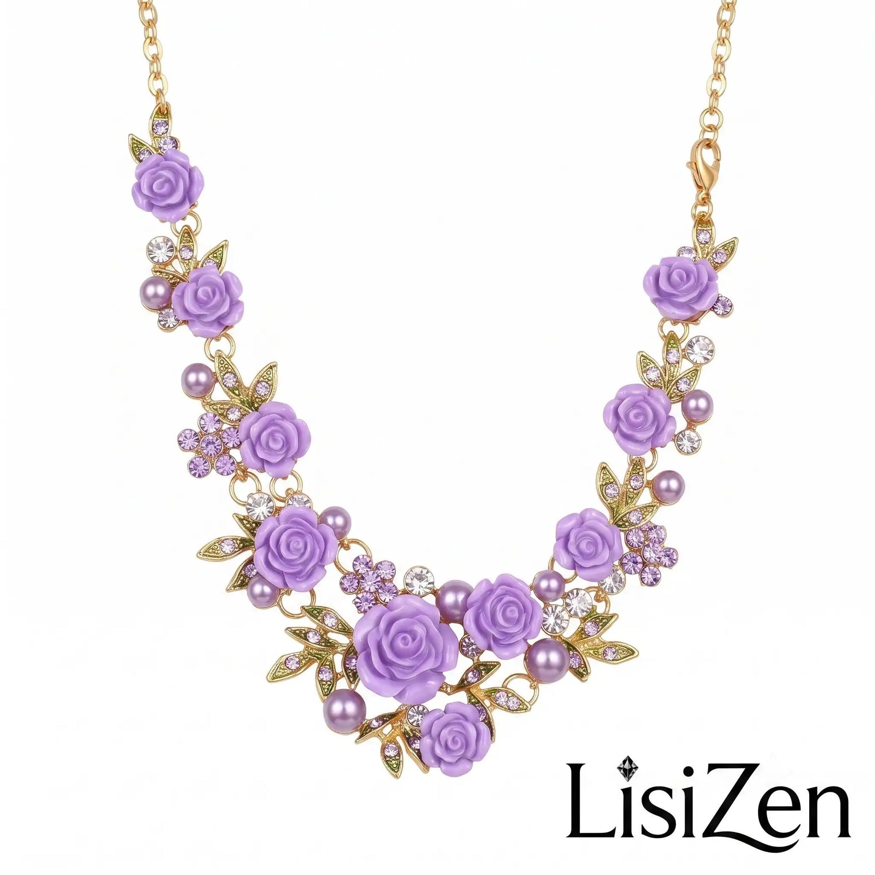 Faux Pearl Camellia Jewelry Set