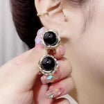 Festive Crystal Drop Earrings